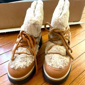 Free People Winter Fur Boot